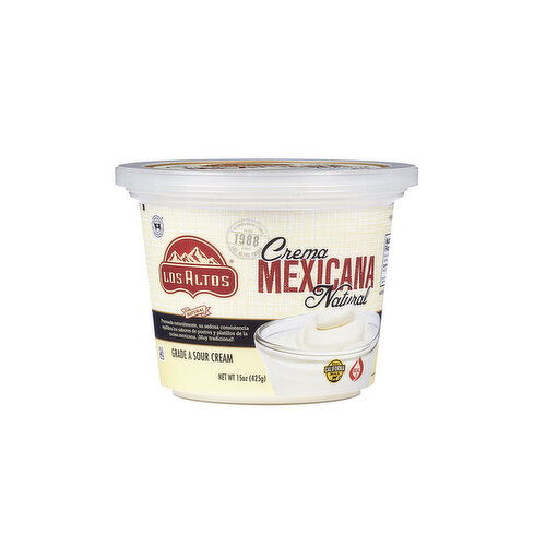 Los Altos Crema Mexicana Natural PPK